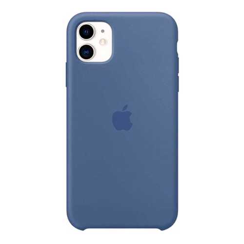 Чехол Apple для iPhone 11 Silicone Case Linen Blue в Евросеть