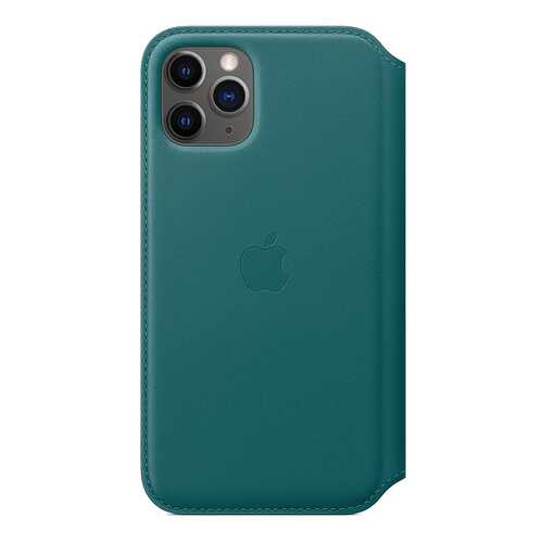 Чехол Apple Leather Folio Peacock для смартфона iPhone 11 Pro (MY1M2ZM/A) в Евросеть