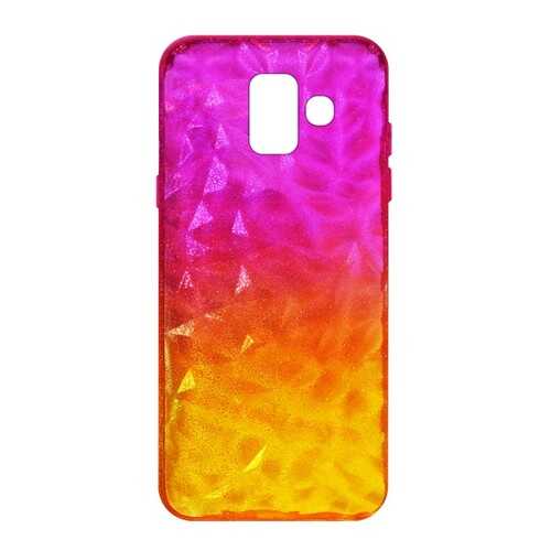 Чехол Crystal Krutoff для Samsung Galaxy A6 (SM-A600) Yellow/Pink в Евросеть