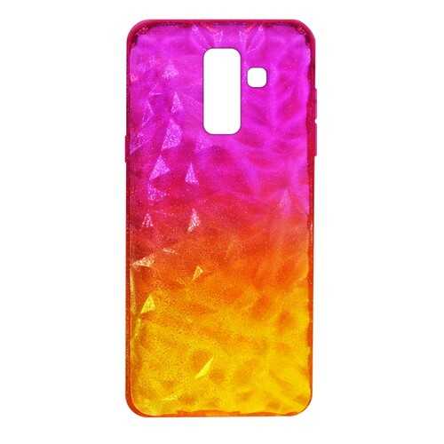 Чехол Crystal Krutoff для Samsung Galaxy A6+ (SM-A605) Yellow/Pink в Евросеть