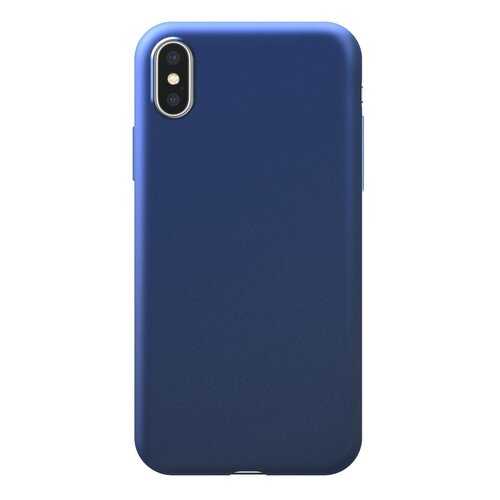 Чехол Deppa Case Silk для Apple iPhone XS Max Metallic Blue в Евросеть