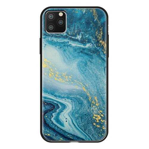 Чехол Deppa Glass Case для Apple iPhone 11 Pro Blue Agate в Евросеть