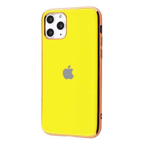 Чехол GLOSSY LOGO для Apple iPhone 11 Pro Yellow в Евросеть