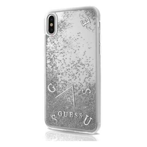 Чехол Guess Liquid Glitter для Phone X/Xs Transparen/Silver в Евросеть