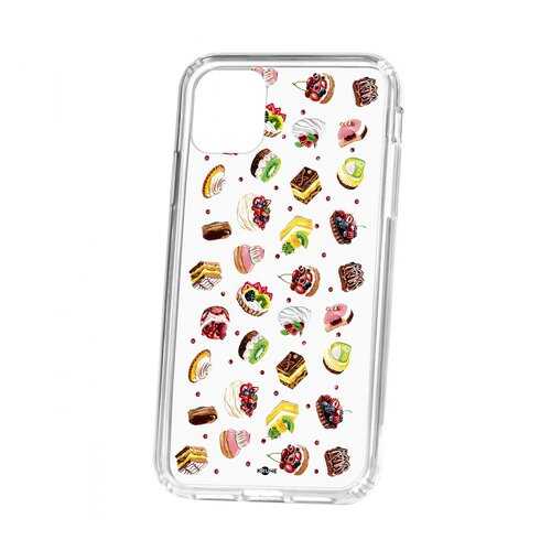 Чехол Kruche Apple iPhone 11 Print Cake в Евросеть