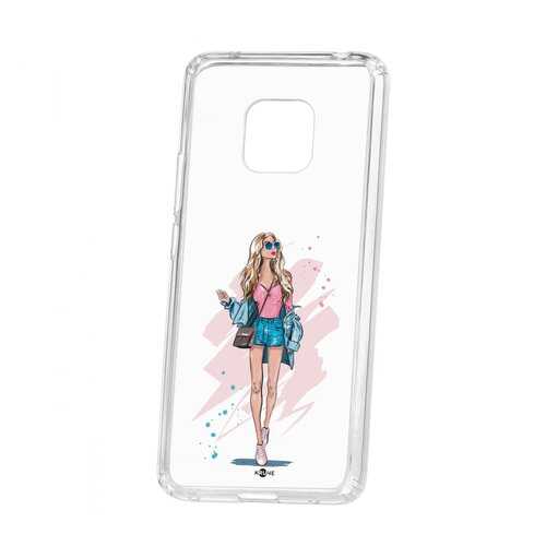 Чехол Kruche Huawei Mate 20 Pro Print Fashion Girl в Евросеть