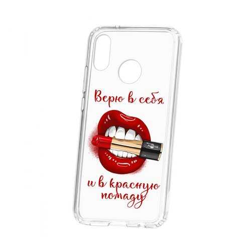 Чехол Kruche Huawei P20 Lite Print Red lipstick в Евросеть