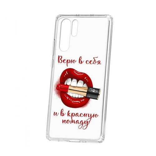 Чехол Kruche Huawei P30 Pro Print Red lipstick в Евросеть