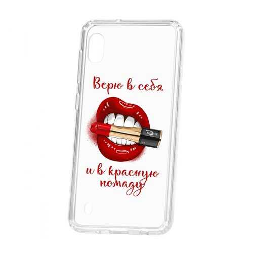 Чехол Kruche Samsung Galaxy A10 Print Red lipstick в Евросеть