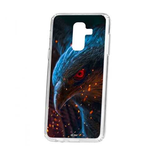 Чехол Kruche Samsung Galaxy A6 Plus (2018) A605f Print Орел в Евросеть