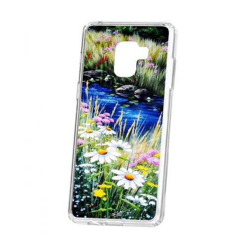 Чехол Kruche Samsung Galaxy A8+ 2018 (A730) Print Ромашки у ручья в Евросеть