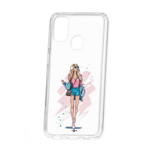 Чехол Kruche Samsung Galaxy M30S Print Fashion Girl в Евросеть