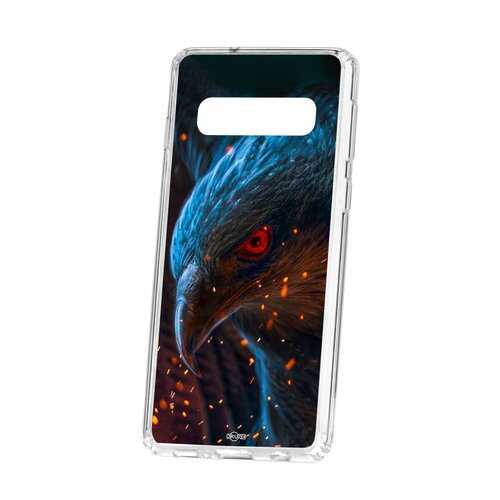 Чехол Kruche Samsung Galaxy S10 Print Орел в Евросеть