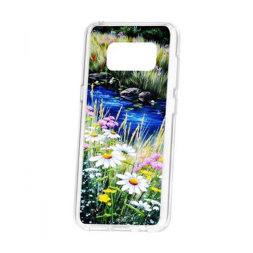 Чехол Kruche Samsung Galaxy S8 Print Ромашки у ручья в Евросеть