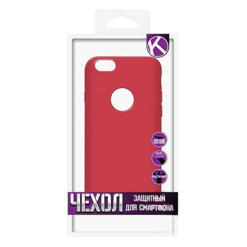 Чехол Krutoff для iPhone 6/6S Red в Евросеть