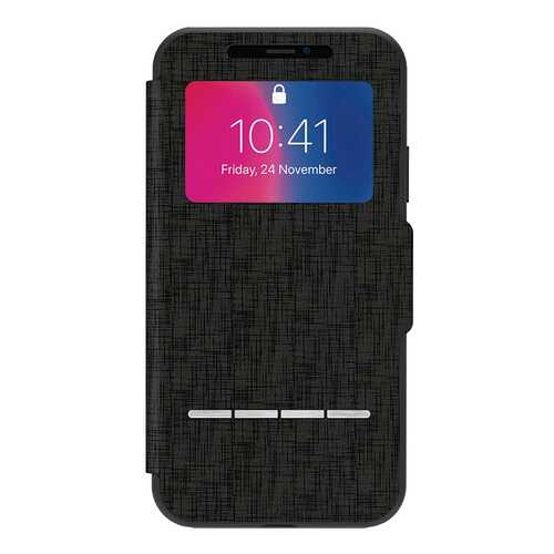 Чехол Moshi SenseCover для iPhone X - Metro Black 99MO072010 в Евросеть