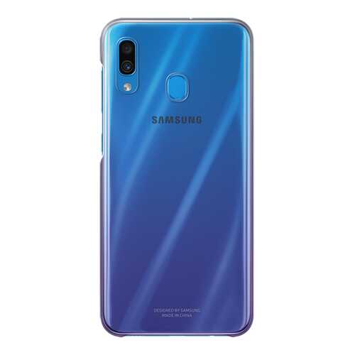 Чехол Samsung для A30 Purple/Transparent в Евросеть