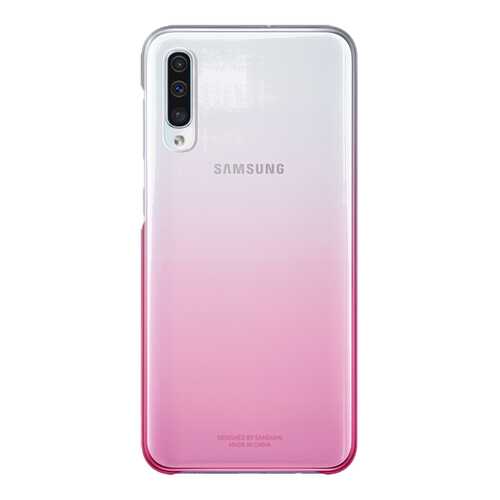 Чехол Samsung для A50 Pink/Transparent в Евросеть