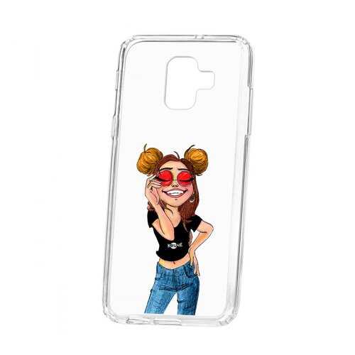 Чехол Samsung Galaxy A6 (2018) A600f Kruche Print Smiling в Евросеть