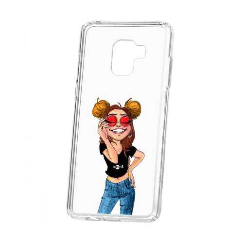 Чехол Samsung Galaxy A8+ 2018 (A730) Kruche Print Smiling в Евросеть