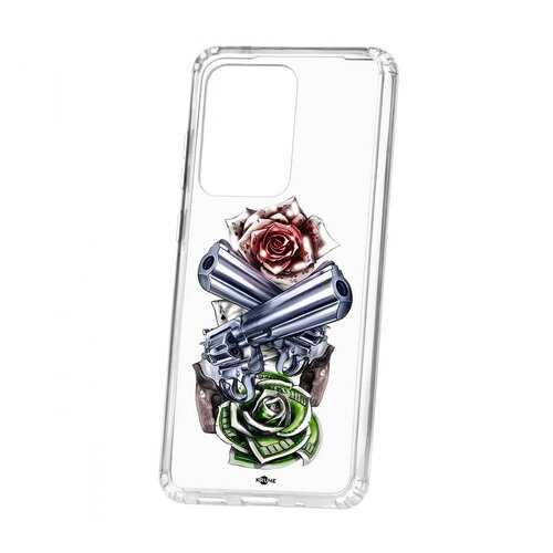 Чехол Samsung Galaxy S20 Ultra Kruche Print Карты деньги 2 ствола в Евросеть