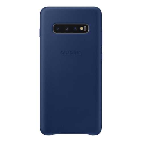 Чехол Samsung Leather Cover для Galaxy S10 Plus Dark Blue в Евросеть