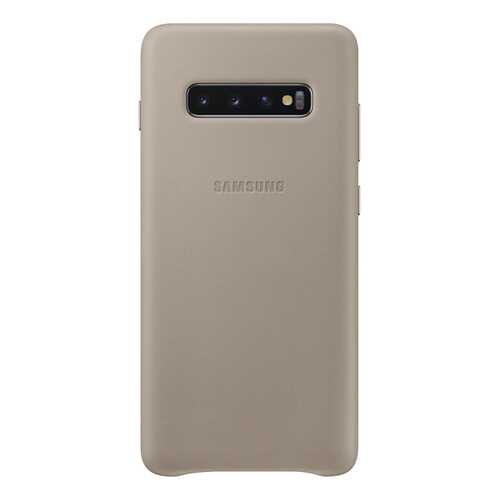 Чехол Samsung Leather Cover для Galaxy S10 Plus Grey в Евросеть