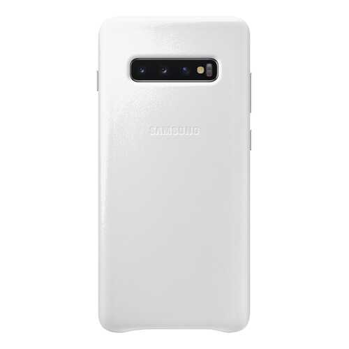 Чехол Samsung Leather Cover для Galaxy S10 Plus White в Евросеть