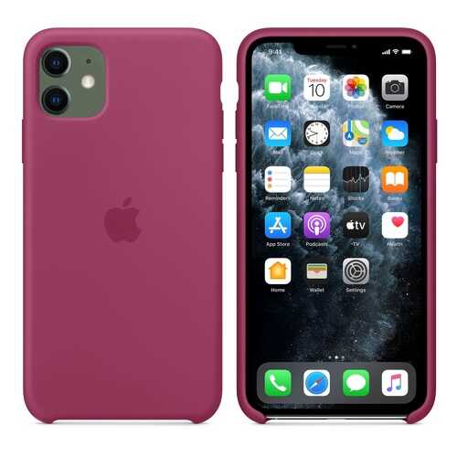 Чехол Silicone Case для Apple iPhone 11 Pomegranate (MWVZ2FE/A) в Евросеть