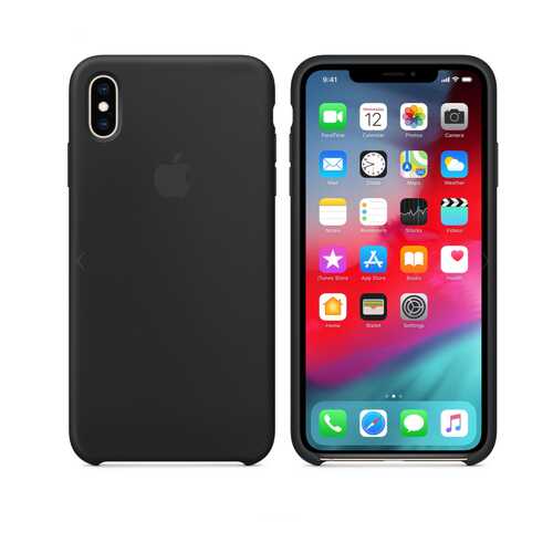 Чехол Silicone Case для Apple iPhone XS Max Black (MWO8WFE/A) в Евросеть