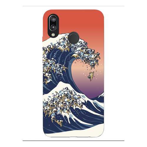 Чехол СМАКС The Great Wave of Pug для Huawei P20 Lite (2018) в Евросеть