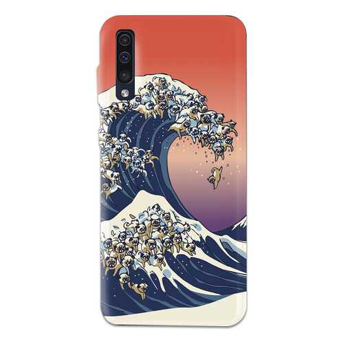 Чехол СМАКС The Great Wave of Pug для Samsung Galaxy A50 в Евросеть