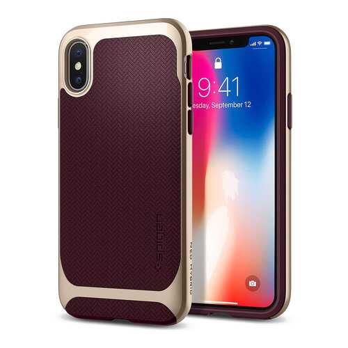 Чехол Spigen Neo Hybrid для Apple iPhone X/Xs Burgundy (057CS22168) в Евросеть