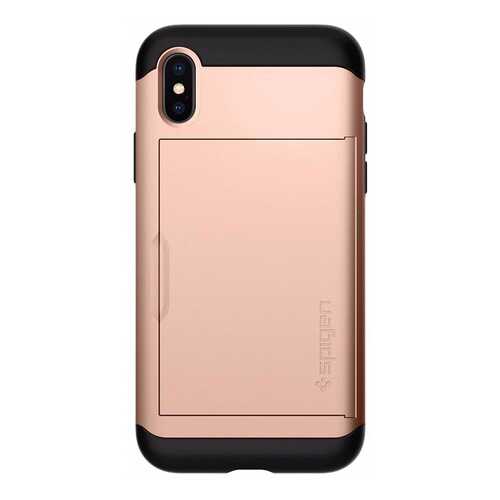 Чехол Spigen Slim Armor CS (057CS22157) для Apple iPhone X (Blush Gold) в Евросеть