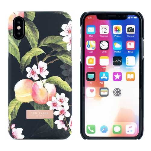 Чехол Ted Baker для iPhone Х/XS Peach Blossom Black в Евросеть