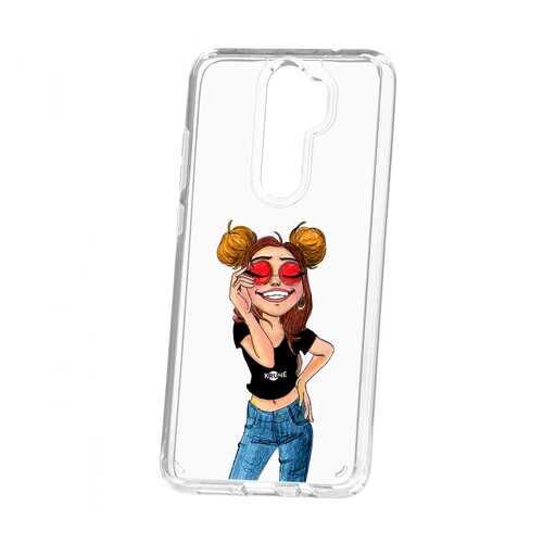 Чехол Xiaomi Redmi Note 8 Pro Kruche Print Smiling в Евросеть