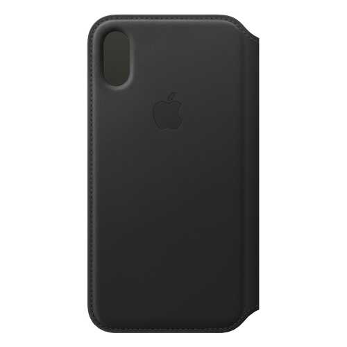 Кейс для iPhone Apple Folio XS кожаный черный MRWW2ZM/A в Евросеть