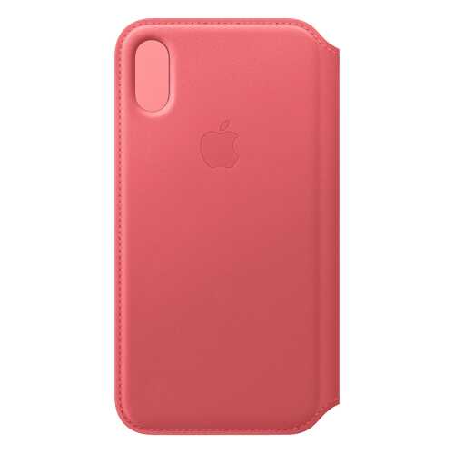 Кейс для iPhone Apple Folio XS кожаный розовый MRX12ZM/A в Евросеть