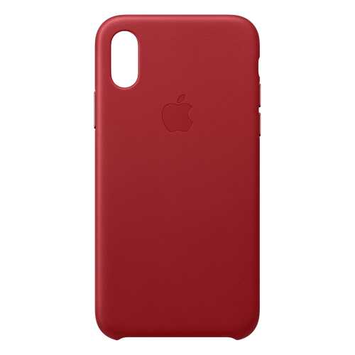 Кейс для iPhone Apple Leather XS кожаный красный MRWK2ZM/A в Евросеть