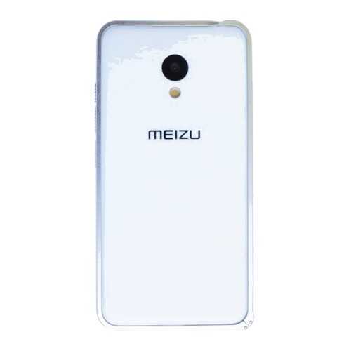 Металлический округлый бампер на пряжке для Meizu M3 / M3 mini / M3s (Серебряный) в Евросеть