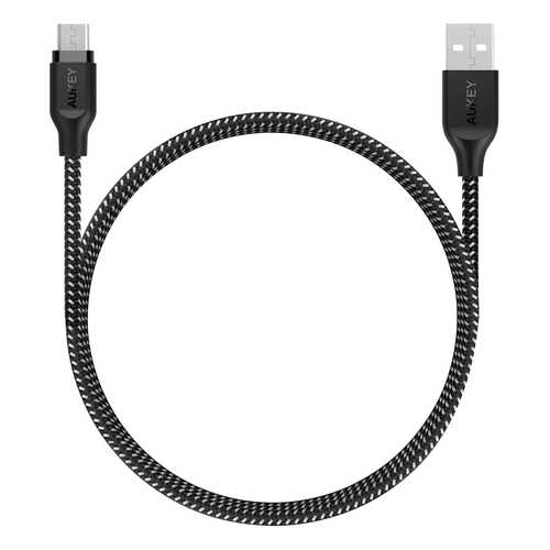 Кабель Aukey Braided Nylon microUSB to USB-A 1.2m Black (CB-AM1) в Евросеть