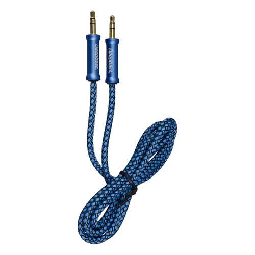 Кабель AUX AC323 Deepbass 3.5mm Плетеный Blue в Евросеть