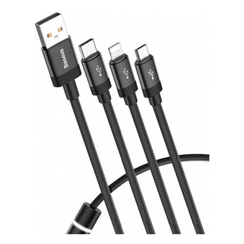 Кабель Baseus Data Faction Lightning 1,2м Black в Евросеть