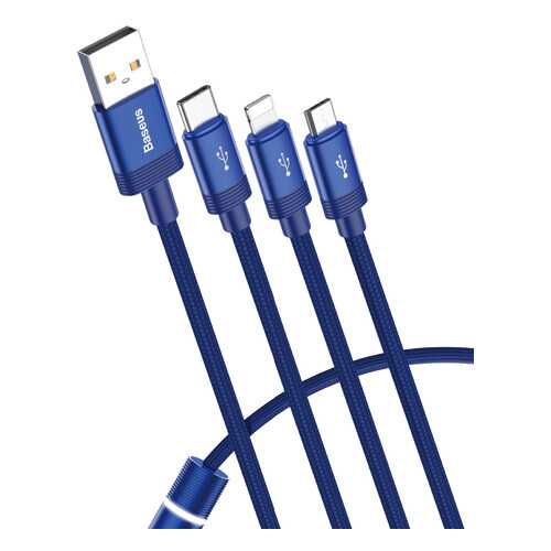 Кабель Baseus Data Faction Lightning 1.2m Blue в Евросеть