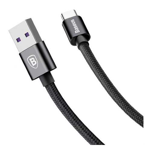 Кабель Baseus USB-Type-C Speed QC Black 1m 5А в Евросеть