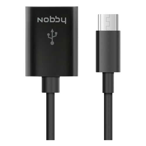 Кабель Nobby Comfort USB- micro-USB, 0.15 м Black в Евросеть