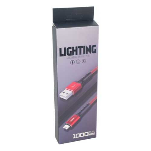 Кабель NoName BDL-S11 USB - Lighting, 1м Red в Евросеть