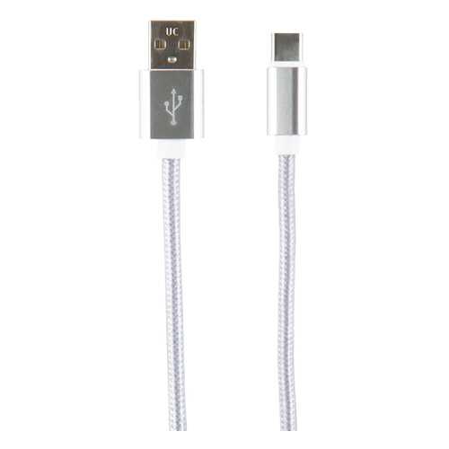 Кабель Red Line USB - Type-C, 2 метра, neylon, Silver в Евросеть