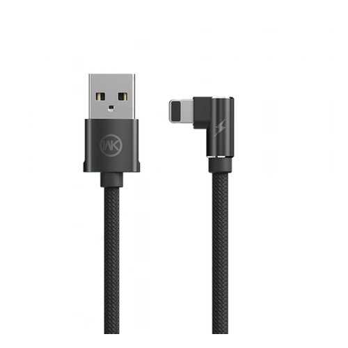 Кабель WK Yosi USB-iP Black 1m 2.4A в Евросеть