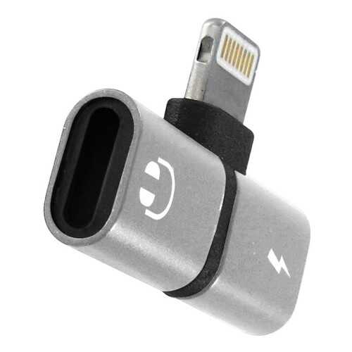 Переходник Krutoff Lightning - Lightning Charging+Lightning EarPods (silver) в Евросеть